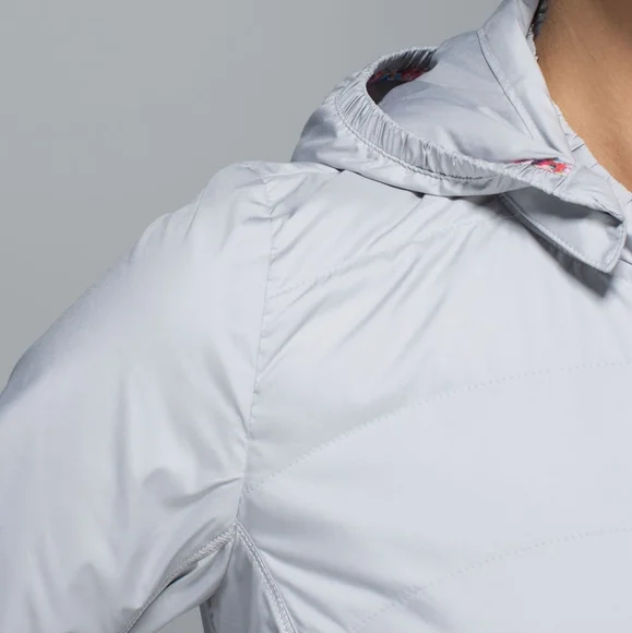 Women's Light Gray Hooded Jacket - Picture 4 of 15